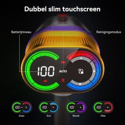 Draadloze Steelstofzuiger - Krachtige Reiniger - Huishouden Schoonmaken - Automatische Zuigkracht - 70 Min Werktijd - Goud — thumbnail 2