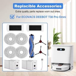 12-delige reserveaccessoireset - Deebot T30 Pro Omni - accessoires - stofzakken - filters — thumbnail 3