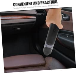 Draadloze Handstofzuiger - Mini Stofzuiger Auto - Auto Interieur Reinigen - Dubbele Nat-Droogfunctie - 27 cm Lengte - Zwart — thumbnail 5