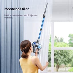 Draadloze Stofzuiger - Steelstofzuiger Accu - Snel Huis Schoonmaken - Vrijstaand Ontwerp - 30 Min Werktijd - Blauw — thumbnail 3
