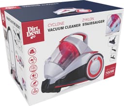 Dirt Devil Stofzuiger zonder Zak DD2502 - Vacuum Cleaner 700W HEPA 12 Filter - Cycloon Stofzuiger met Combiborstel, Kierenzuigmond en Parketzuigmond - Stofopvangbak 1,8 L - Grijs/Rood — thumbnail 2