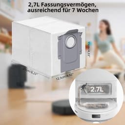Geschikt Voor zes maanden 17 stuks reserveonderdelen set geschikt voor Roborock Q Revo stofzuiger accessoires kit: 1 hoofdborstel, 4 schoonmaakdoeken, 4 zwarte zijborstels, 2 HEPA-filters, 3 stofzuigerzakken — thumbnail 3