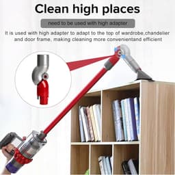 Adapter Met Snelle Ontgrendeling Geschikt Voor Dyson V7, V8, V10, V11 - Quick Release Korte Afstandsadapter - Hoek Opzetstuk - Hoekstuk Adapter 90 Graden Tool Hulpmiddel - Ergonomisch Stofzuigen - Stofzuiger Adapter - Stofzuigers Accessoires — thumbnail 5