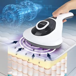 CLEANmaxx Anti-mijtstofzuiger met trilling, anti-mijtstofzuiger voor matrassen en bekledingsoppervlakken, verwijdert 99,9% van de mijten, handstofzuiger met UV-C-licht en HEPA-filter voor mensen met — thumbnail 4