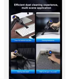 Handstofzuiger voor Auto, handstofzuiger draadloos met licht, Rechargeable draagbare , toetsenbord, lade, desktop 9000PA — thumbnail 3
