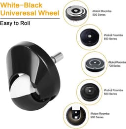 2 Pack Voorwiel Caster Montage Vervanging geschikt voor iRobot Roomba 800 900 700 600 500 Serie Stofzuiger 560 650 690 770 860 890 960 980 — thumbnail 2