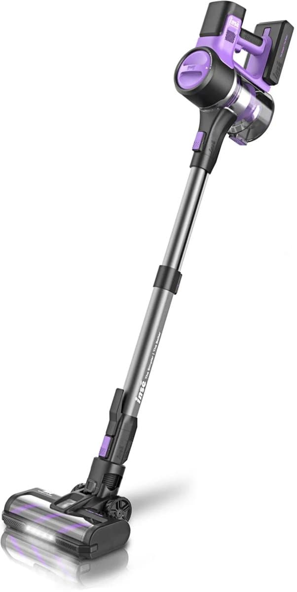Handstofzuiger met Steel - Zakloze Stofzuiger - Draadloze Steelstofzuiger - Draadloze Stofzuiger - 26000pa - 3-Snelheden - Afneembare Kruimelzuiger — afbeelding 1