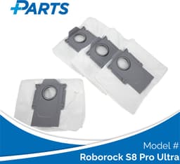 Roborock S8 Pro Ultra Stofzakken (4 Stuks, Plus.Parts® alternatief voor 8.02.0132) — thumbnail 1
