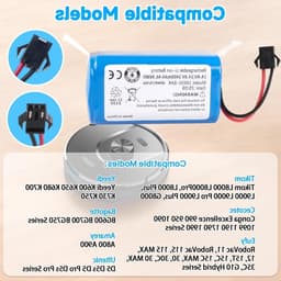 Krachtige 3400 mAh batterij voor diverse stofzuigers zoals Tikom, Yeedi en Conga Excellence, ideaal voor langdurig gebruik en optimale prestaties — thumbnail 2