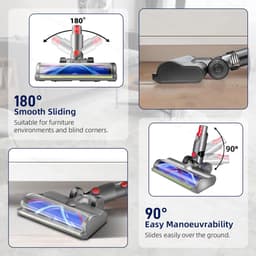 Stofzuigerborstel - Aangedreven Zuigmond Geschikt voor Dyson Steelstofzuiger V7/V8/V10/V11/V15/G5 - Vloerzuigmond - Stofzuigermondstuk - Stofzuigeraccessoires - Blauw — thumbnail 4