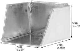 Mini Stofblik - Bureau Stoffer - Tafel Schoonmaken - IJzeren Schep - 7 x 7 x 5 cm - Zilver — thumbnail 5