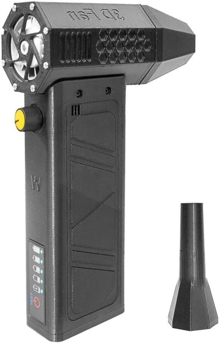Handstofzuiger Luchtblazer - Mini Stofreiniger - Auto Interieur Reinigen - Traploze Snelheidsregeling - 500 Gram - Zwart — afbeelding 1