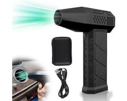 Krachtige Draadloze Mini Jet Ventilator - Elektrische Stofblazer met Hoge Snelheid & Zuigmond