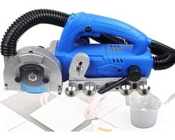 Elektrische voegenreiniger - Voegenslijper Tegelreiniger - Tegelvoegen Schoonmaken - Automatisch Stofzuigen - 1200W - Blauw
