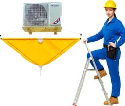 Afdekking Airco Reiniging - Onderhoudstas Split Unit - Airco Schoonmaken - Waterdicht Materiaal - Universeel - Blauw — thumbnail 1