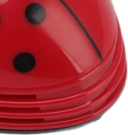 Mini Stofzuiger - Desktop Veegmachine - Bureau Schoonmaken - Liefheersbeestje Design - 11 x 9 x 7 cm - Rood — thumbnail 4