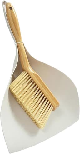 Stoffer en Blik Set - Handveger Kruimeldief - Snel Opruimen - Ergonomisch Houten Handvat - 33.5 cm - Niet gespecificeerd — thumbnail 1