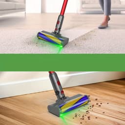 Led-Zuigmond Met Zachte Roller Compatibel Met Dyson V7 V8 V10 V11 En V15 Stofzuigers - Verlicht Verborgen Stof En Vuil En Is Ideaal Voor Gladde Harde Vloeren — thumbnail 5