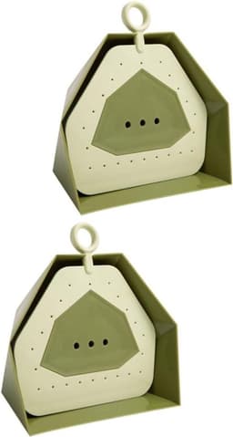 Stoffer en blik - Schoonmaakset - Bureau schoonmaken - Praktisch ontwerp - 17.4 cm - Groen — thumbnail 1