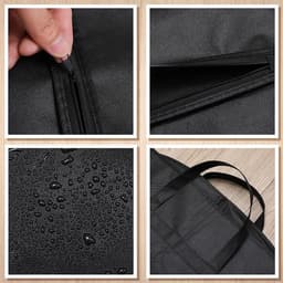 Dailygoods- Pakkentas 2-delig - Stofzak voor pakken - Handvat en ritssluiting - Opvouwbaar - 60x100 cm - Geschikt voor op reis en thuisgebruik - Kostuumtas — thumbnail 3