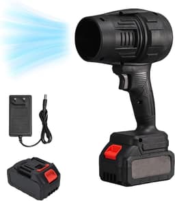 Draadloze Luchtstofzuiger - Mini Stofblazer Turbo - Snel Reinigen - Krachtige Winduitstoot - 12.5"x6.3"x2.7" - Zwart — thumbnail 1