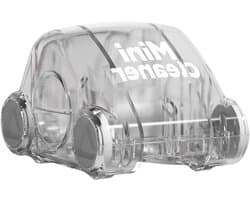 Bureaureiniger - Tafelstofzuiger - Bureau Schoonhouden - Hygiënische Afvoer - 8x8x6 cm - Transparant