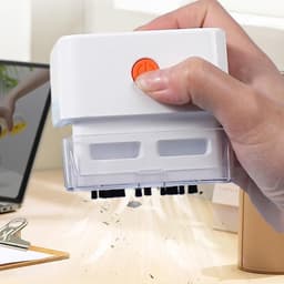 Mini Stofzuiger - Bureau Reiniger - Toetsenbord Schoonmaken - Draadloos Oplaadbaar - 7x7x7 cm - Zwart — thumbnail 3