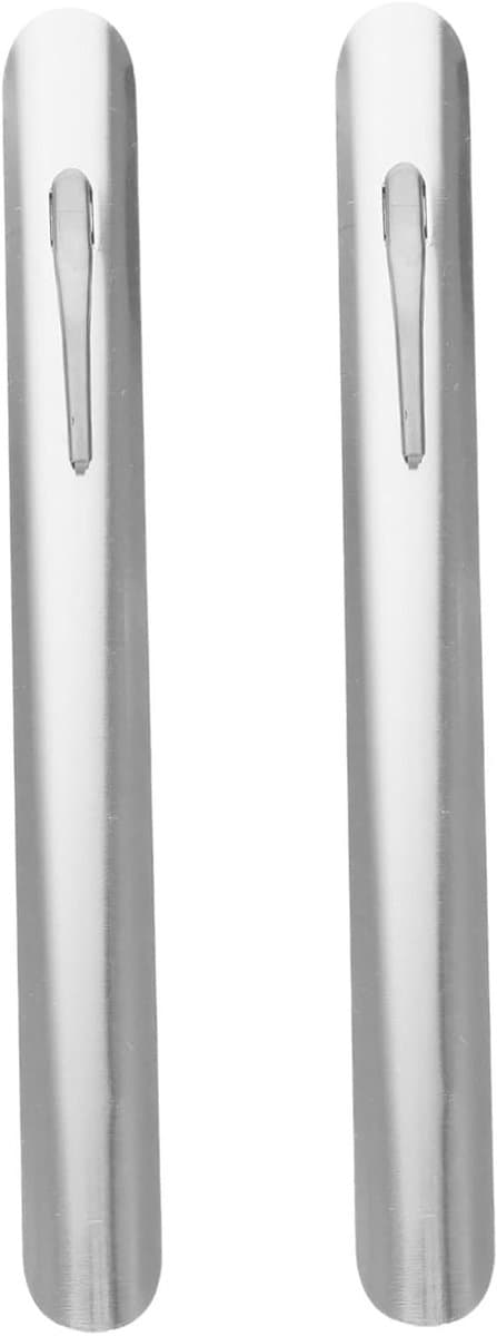 Kruimelschraper RVS - Tafelveger Kruimels - Snel Opruimen - Met Clip - 15 cm - Zilver — afbeelding 1
