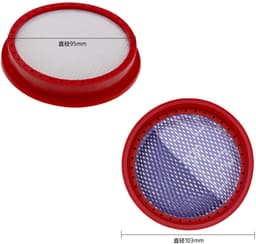 Dailygoods - Dailygoody - Geschikt voor Di_bea Stofzuiger Accessoires - Luchtinlaat Filter - Duurzaam Katoen - Filterelement D18/D008Pro - Verbeter uw zuigkra — thumbnail 4
