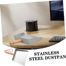 Stofblik Set - Kleine Stoffer - Snel Opruimen - Met Handvat - 2 Stuks - Zilver — thumbnail 5