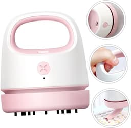 Tafelstofzuiger - Mini Stofzuiger - Bureau Schoonmaken - USB Oplaadbaar - 9.9 x 8.6 cm - Roze — thumbnail 5