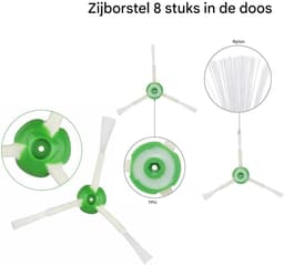 Stofzuigeraccessoires - 23-pack vervangende onderdelen - Multifunctionele rubberen borstelfilter - Geschikt voor iRobot Roomba — thumbnail 4