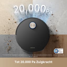Dreame X50 Ultra Complete - Robotstofzuiger met dweilfunctie - Geschikt voor huisdierharen - Complete Accessoires kit - Eenvoudig schoonmaken van laag meubilair - Zwart — thumbnail 4