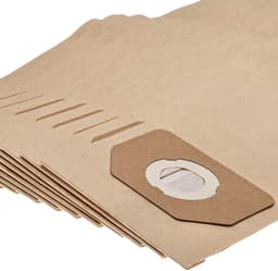 vhbw 10 stuks stofzakken, compatibel met Hoover Trolley-stofzuigers – 30 cm x 17,5 cm, bruin — thumbnail 1