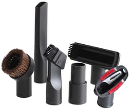 6-delig stofzuiger hulpstukken set - Universeel Opzetstuk - geschikt voor Miele - Philips - AEG - Karcher - Bosch - stofzuigermond - stofzuigermondstuk - stofzuigervoet - borstel - universeel zuigmond — thumbnail 1