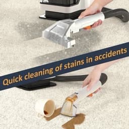 Zetelreiniger - Stofzuiger - Vacuum Cleaner - Tapijtreiniger - Handheld Vlekreiniger - Spot Cleaner - 600W - 13KPa - Tapijtreiniger - voor Bank, Gordijnen en Vloerkleden – Spray & Zuigfunctie — thumbnail 2