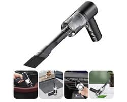 Auto stofzuiger Draadloos - Kruimeldief - 3-in-1 Handstofzuiger - Kleine draagbare, USB oplaadbare - Kruimelzuiger Snoerloos Geschikt voor auto's, huizen en kantoren