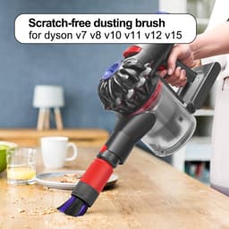 Krasvrije Stofborstel - Geschikt voor Dyson V7 V8 V10 V11 V15 Draadloze Stofzuiger - Stofverwijdering - Zachte Varkenshaar Borstel - Voor Delicate Oppervlakken — thumbnail 5