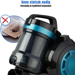 MMP® Steelstofzuiger met snoer - Steelstofzuiger - Stofzuiger - Zwart - ‎31cm x 35cm x 25cm — thumbnail 2