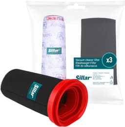 Sillar set 3 stofzuigerfilters, wasbaar, herbruikbaar, geschikt voor Bosch Flexxo Series 4, vervangende filters, schuimfilter, hoofdfilter, vervanging 12026520 / 12027764 — thumbnail 5