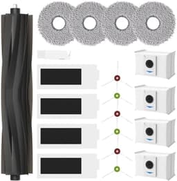 20 stuks accessoires voor Ecovacs Deebot T20 Omni / T20e Omni / T20 Max / T20 Pro robotstofzuiger, 1 hoofdborstels, 4 reinigingsdoeken, 4 Hepa-filters, 4 stofzakken, 6 zijborstels, accessoireset voor — thumbnail 2