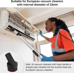 Geschikt voor Philips Stofzuigeraccessoires: 6-delige 2-in-1 Ronde PP Borstelkop (32mm Binnen diameter) — thumbnail 4
