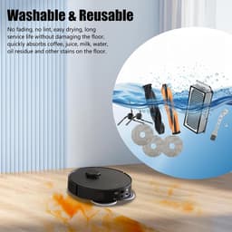 26 stuks accessoires gescht voor Dreame X50 Ultra Complete / L50 Pro Ultra robotstofzuiger, reserveonderdelen, accessoireset, hoofdborstel, stofzak, zijborstels, wisserdoeken, HEPA-filter, X50 — thumbnail 2