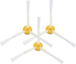 Robotstofzuiger borstelset - Zijborstel accessoire voor stofzuigerrobot - reserve vervangingsonderdelen set - geschikt voor iRobot Roomba 800/900 robotstofzuiger series - 3 stuks - geel — thumbnail 1
