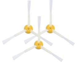 Robotstofzuiger borstelset - Zijborstel accessoire voor stofzuigerrobot - reserve vervangingsonderdelen set - geschikt voor iRobot Roomba 800/900 robotstofzuiger series - 3 stuks - geel