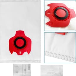 7 Pieces Vacuum Bags with Filter - 5-Layer Dust Bags - Compatible with Miele GN Series - Dust Bags for Classic C1, Complete C1, Complete C2, Complete C3, S227/S240, S270/S280, S400i-S456i (Red) — thumbnail 4