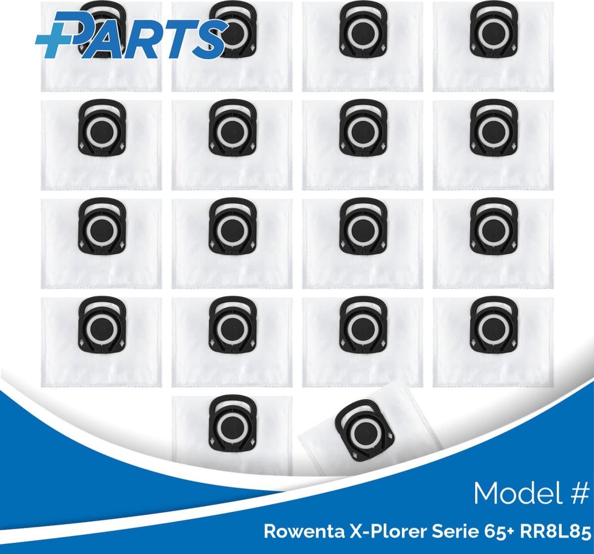 Rowenta X-Plorer Serie 65+ RR8L85 Stofzakken (18 Stuks, Plus.Parts® alternatief voor ZR200540) — afbeelding 1