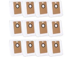 Dailygoods- Stofzuigerzakken 12 Stuks - RVA202 - Grote Capaciteit 3,5 L - Compatibel met Tapo RV30 Max Plus/RV20 Max Plus - Perfecte Pasvorm - Goed Afdichtingsontwerp - Stofzak