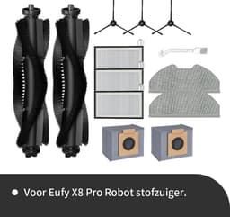 Onderdelen geschikt voor de Eufy X8 pro robotstofzuiger van Replacements - 13-delig — thumbnail 1