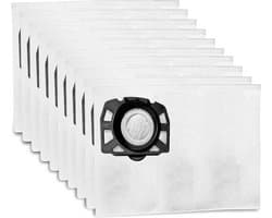 357 10 stuks stofzuigerzakken geschikt voor Kärcher WD 2 Plus, WD 3, WD 3 Batterij, KWD 1, KWD 2, KWD 3, MV 3, WD 3.200 tot WD 3.800 M, SE 4001, SE 4002, vervangen deel 2.863-314.0